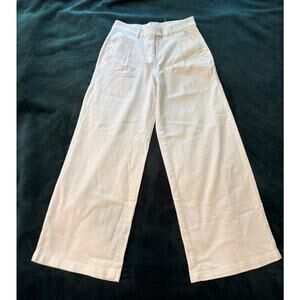 American Eagle High Rise Trouser in Cream